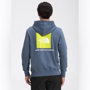 THE NORTH FACE : MEN’S BOX NSE PULLOVER HOODIE INDIGO Sweater Size Small